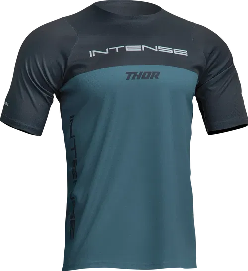 THOR Intense Assist Censis Short-Sleeve Jersey - Teal/Midnight - Fits XL