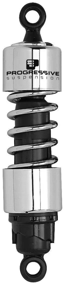 Progressive Suspension 412 Chrome 13" Heavy Duty Shocks for Harley-Davidson