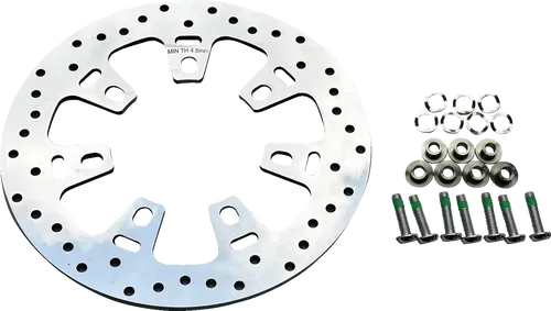 DRAG SPECIALTIES Rotor - Fits 11-13/16" - Front - Polished B06-0207ASP