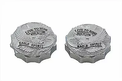 Eagle Spirit Gas Cap Set Vented and Non-Vented for Harley Davidson by V-Twin