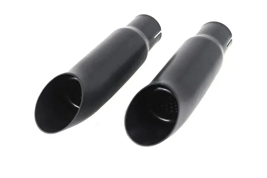 V-Twin Black Mini Exhaust Tip Set fits Harley Davidson 30-0673