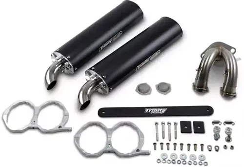 2015-2019 Polaris RZR XP1000 Trinity Racing Stage 5 Slip on Exhaust Black XP4