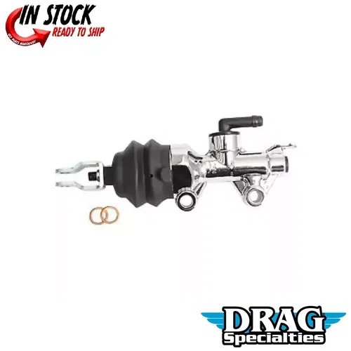 Drag Specialties 1731-0567 Chrome Rear Brake Master Cylinder 2007-2013 Sportster