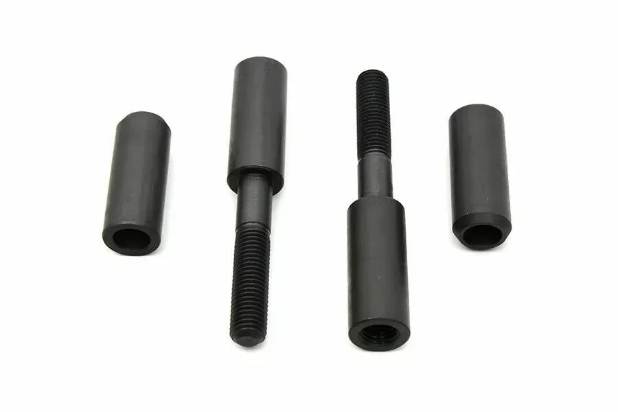 V-Twin Black Mirror Relocation Kit for Harley Davidson