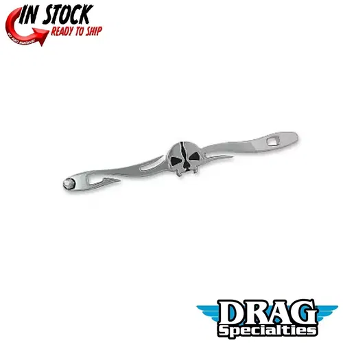 Drag Specialties 1601-0491 Chrome Split Skull Shift Linkage for 17-22 Touring