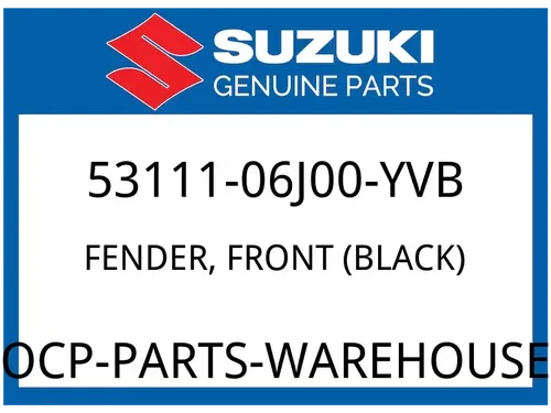 Suzuki OEM Part 53111-06J00-YVB FENDER, FRONT (BLACK)