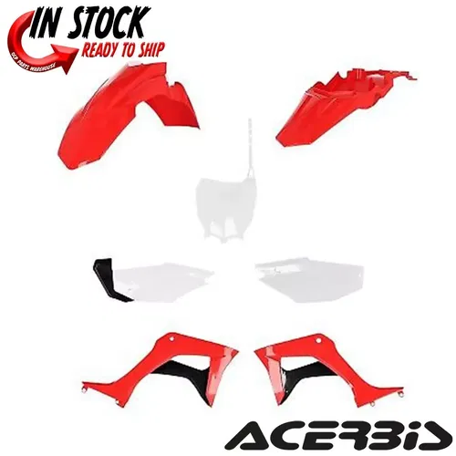 ACERBIS FULL PLASTIC KIT 21 RED/WHITE CRF110 CRF110F 2019-2023 2861937118