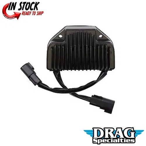 Drag Specialties 2112-1042 Black Premium Voltage Regulator for 06-07 FXD Dyna