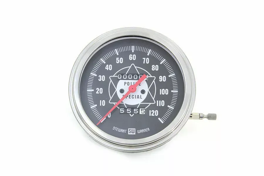 Speedometer with 1:1 Ratio and Red Needle for Harley Davidson by V-Twin