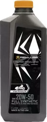 Rekluse Full Synthetic V-Twin Engine Oil 20W-50 1 Liter