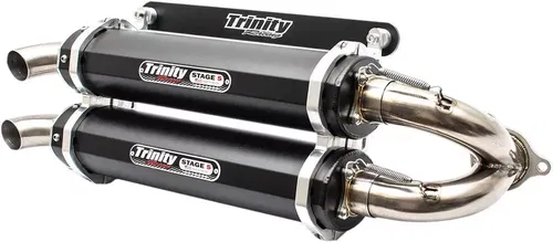Trinity STAGE 5 Dual Slip-On Exhaust (Black) RZR XP Turbo EPS 2016 - 2019
