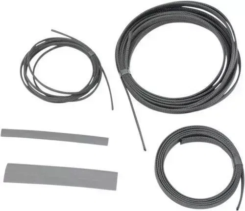 Baron Custom Accessories Cable, Hose and Wire Chrome Dress Up Kit Black BA-8200B