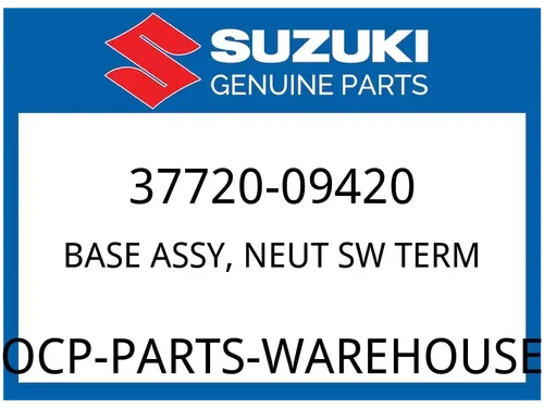 Suzuki OEM Part 37720-09420 BASE ASSY,NEUT SW TERM