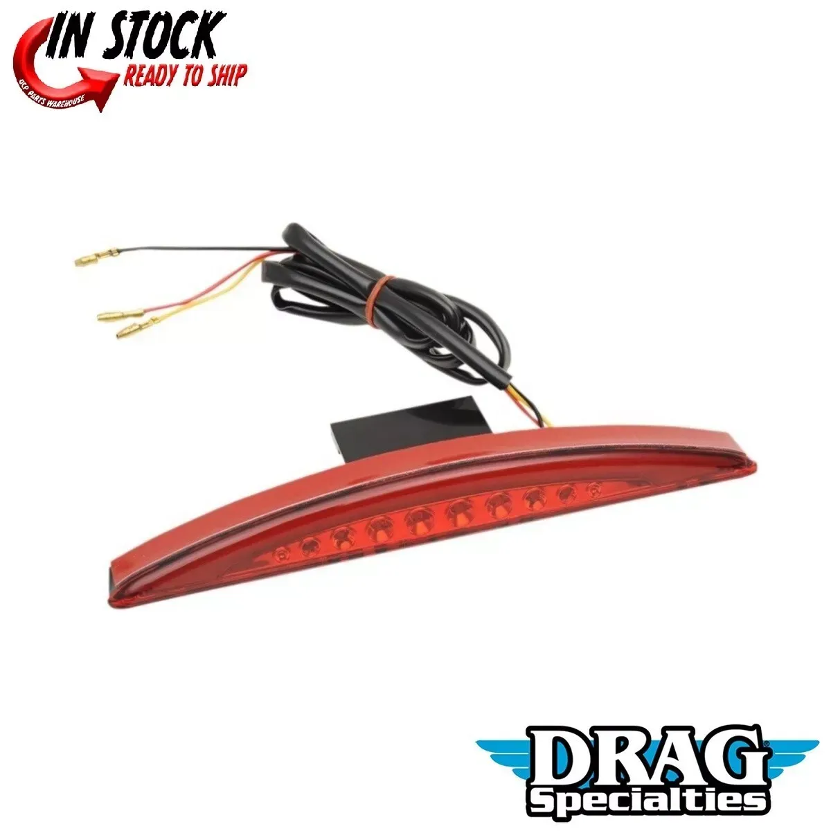 Drag Specialties 2010-1239 LED Taillight Red Lens for Harley FXSB Breakout 13-17