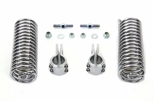 Chrome 7 Seat Spring Kit for Harley Davidson by V-Twin