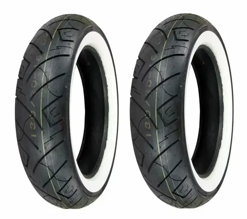 SHINKO 777 HD WHITEWALL TIRE SET VLX600  V-STAR 650 CUSTOM 100/90-19 & 170/80-15