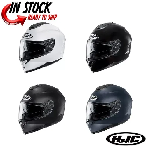 2023 C70 SOLID & SEMI-FLAT FULL FACE HELMET - PICK SIZE & COLOR