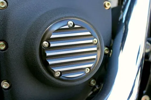 Joker Machine Finned Points Cover 1999-17 Harley Twin Cam Black