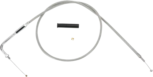 DRAG SPECIALTIES Stainless Braided Throttle Cable - 38" 5330906B