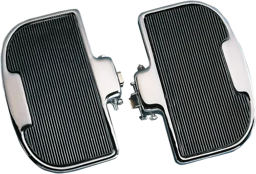 DRAG SPECIALTIES Passenger Floorboards - Black/Chrome - Fits GL1000/1100