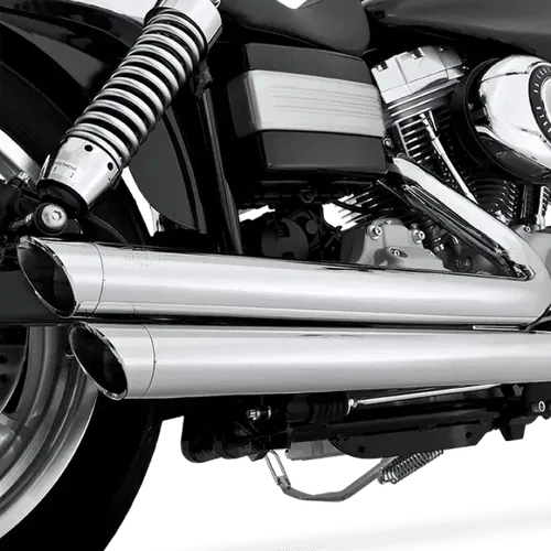 Vance &amp; Hines Fits HD Dyna 06-17 Bigshots Staggered Chrome PCX Full System