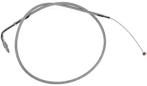 Barnett Throttle Cable +6 Stainless Braided #102-30-30035-06 Harley Davidson