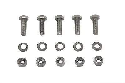 V-Twin Stainless Steel Muffler Clamp Bolt Set for Harley Davidson