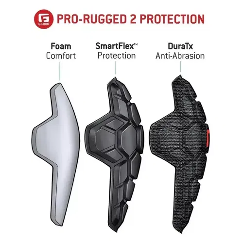 2024 G-FORM PRO-RUGGED 2 KNEE GUARDS MOTOCROSS OFF ROAD - PICK SIZE