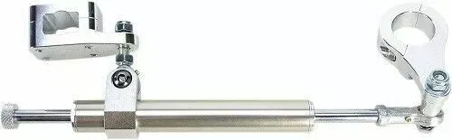 Moose Racing Motorcycle 7-Way Steering Stabilizer For Can Am DS450 8-13 Silver