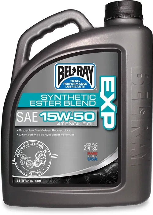 BEL-RAY Fits EXP Synthetic Blend 4T Oil - 15W-50 - 4L 99130-B4LW