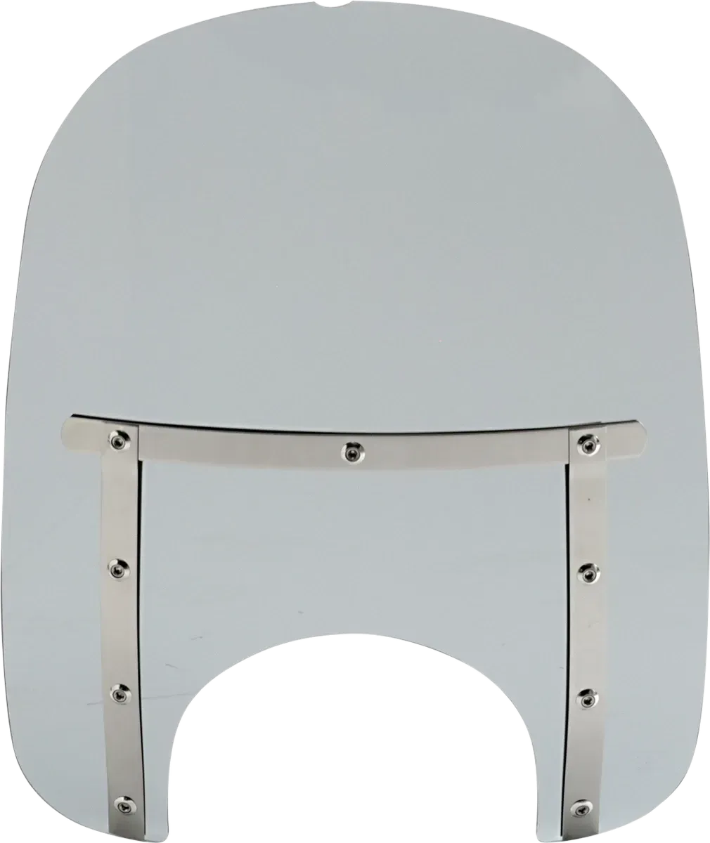 MEMPHIS SHADES Memphis Slim Windshield - 17" - 9" Headlight Cutout - Black Smoke