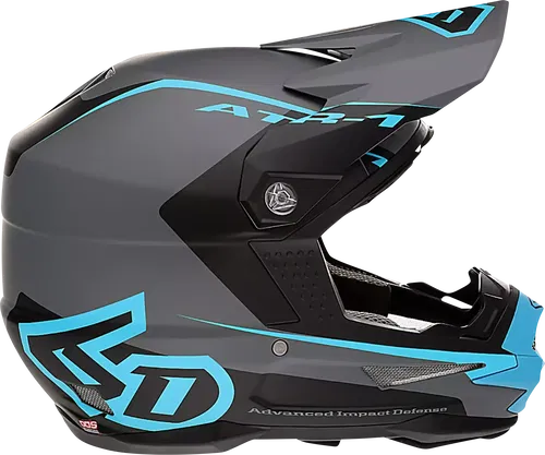 6D HELMETS ATR-1 Stealth Helmet MOTOCROSS XS Cyan