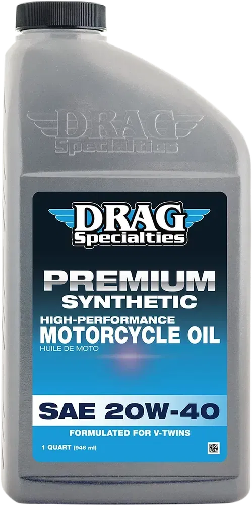 DRAG SPECIALTIES OIL Synthetic Engine Oil - 20W-40 - Fits 1 U.S. QUart 900-600