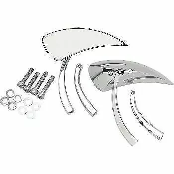 Drag Specialties Chrome Tear Drop Style Mirror for Harley 0640-0082