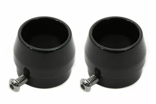 V-Twin Black Tips for 1-3/4 Straight Pipe Exhausts for Harley Davidson