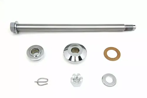 Front Axle Kit Chrome for Harley Davidson by V-Twin