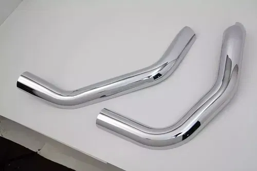 Plain Heat Shield Set Chrome fits Harley Davidson 30-1304