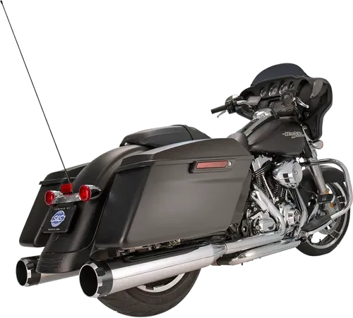 S&amp;S CYCLE Fits 4-1/2" MK45 Performance Mufflers - Chrome With Black Thruster