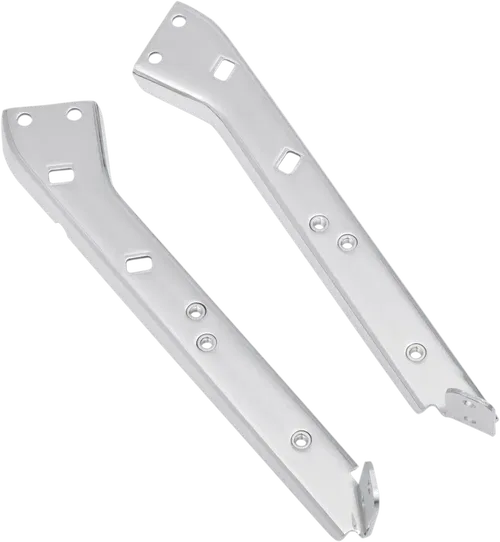 DRAG SPECIALTIES Left Saddlebag Rail Support Bracket - Chrome S77-0135L