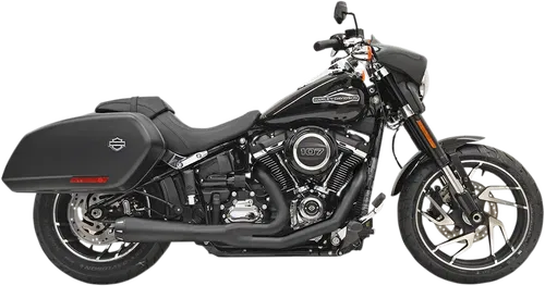BASSANI XHAUST Fits 2-into-1 Road Rage Exhaust System - Black 1S81RB