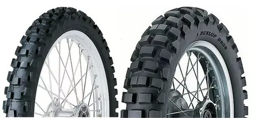 DUNLOP D606 TIRE SET 90/90-21 & 120/90-18 FRONT AND REAR
