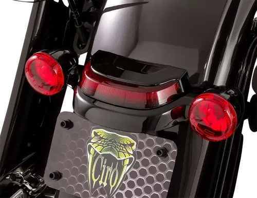 CIRO Taillight - Red Lens - Black 40174