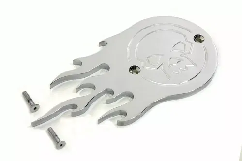 V-Twin Chrome Flame Point Cover for Harley Davidson