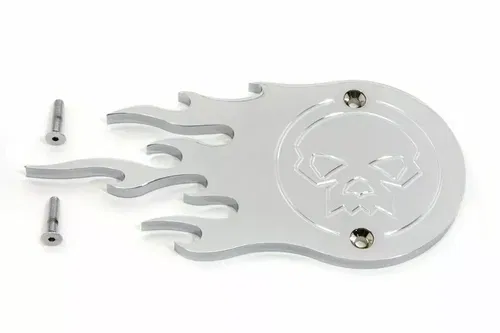 V-Twin Chrome Flame Point Cover for Harley Davidson