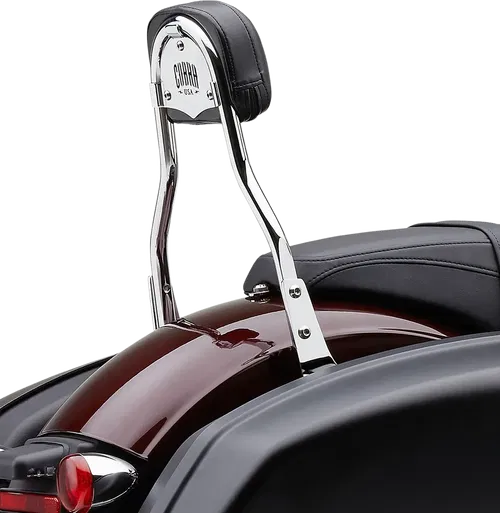 COBRA Backrest Kit - 14" - Chrome - Fits FLSB 602-2011