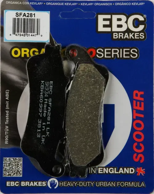 EBC SFA Organic Scooter Brake Pads SFA281
