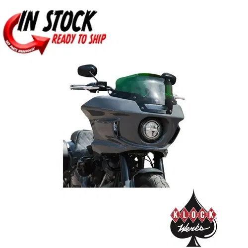 KLOCK WERKES FLARE WINDSHIELD GREEN 6" 2022-24 SOFTAIL LOW RIDER ST FXLRST