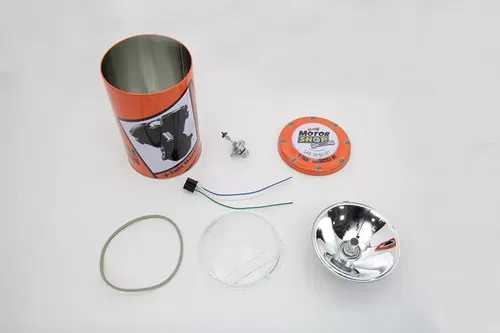 Retro Spring Fork Headlamp H-4 Bulb Kit for Harley Davidson by V-Twin