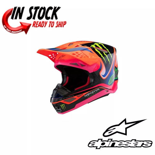 2024 ALPINESTARS SUPERTECH M10 HELMET HAYDEN DEEGAN MONSTER ENERGY - PICK SIZE