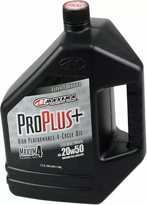 Maxima Racing Oil Pro Plus+ 4T Synthetic 4-Stroke Motor Oil | 20W-50 | 1 Gallon